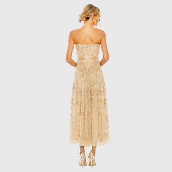 MAC DUGGAL 93898 Strapless Embellished A Line Dress - Picture 4 of 13